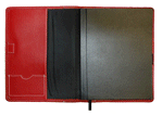 Red Saddle Stitched UltraHyde Journal Leather